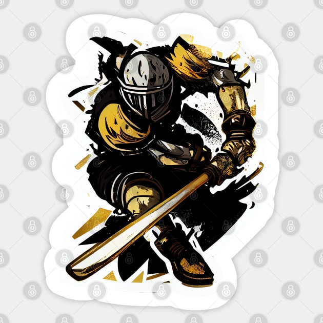 Jugger /Quidditch player Sticker by Salogwyn